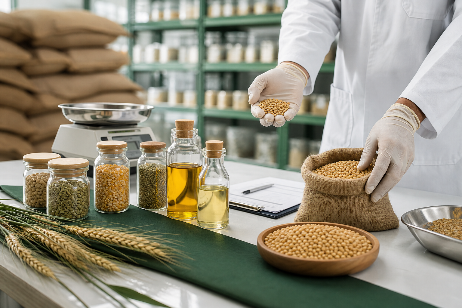 Quality assurance inspection for agro commodities and edible oil samples